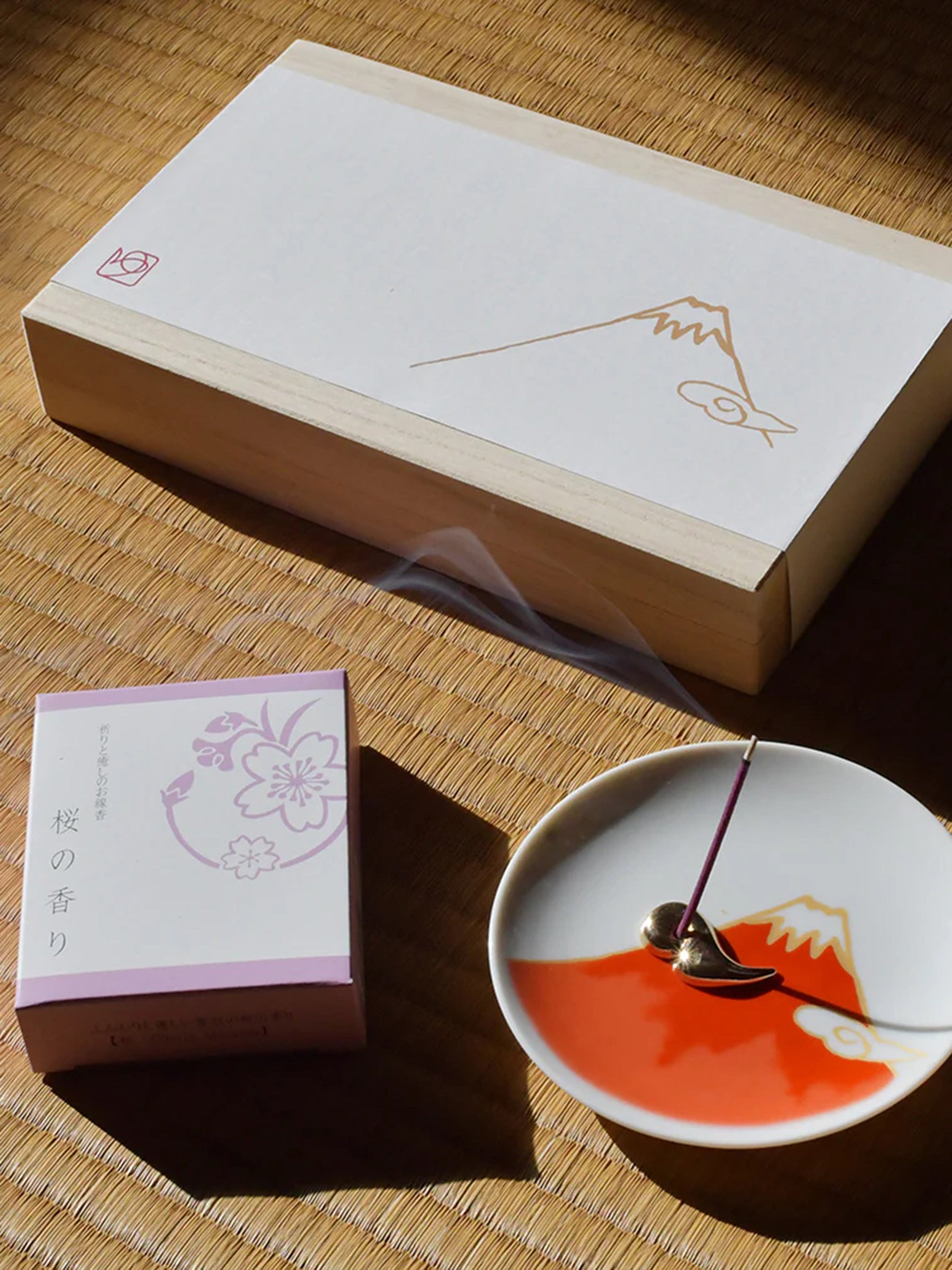 櫻花線香與富士山香座禮盒組– Japan Objects Store
