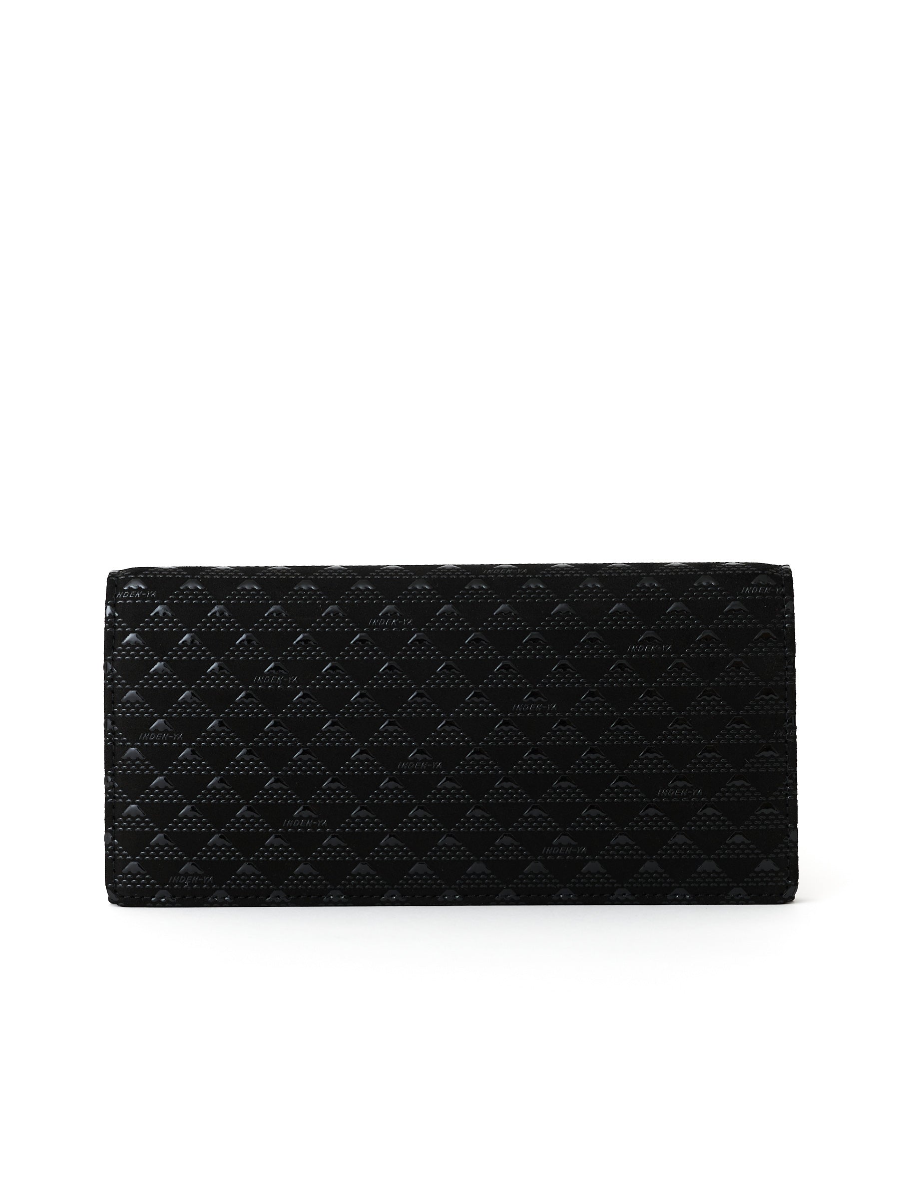 Black Fuji Lacquered Leather Wallet | Japan Objects Store