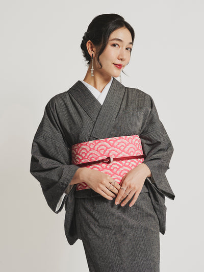 Sumi Black Kurume Cotton Kimono