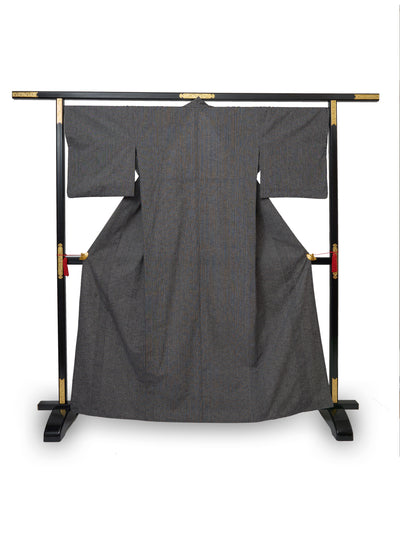 Sumi Black Kurume Cotton Kimono