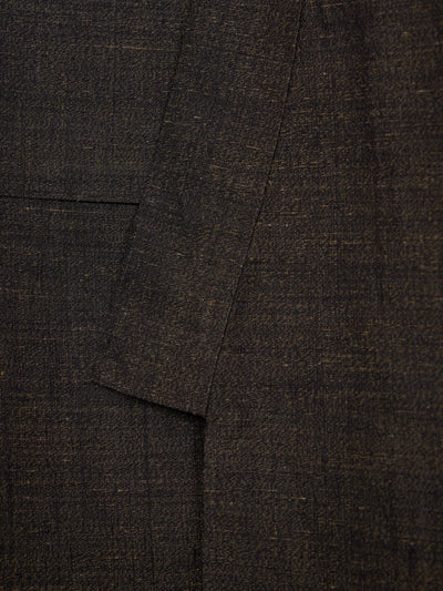 Men's Vintage Silk Brown Japanese Kimono