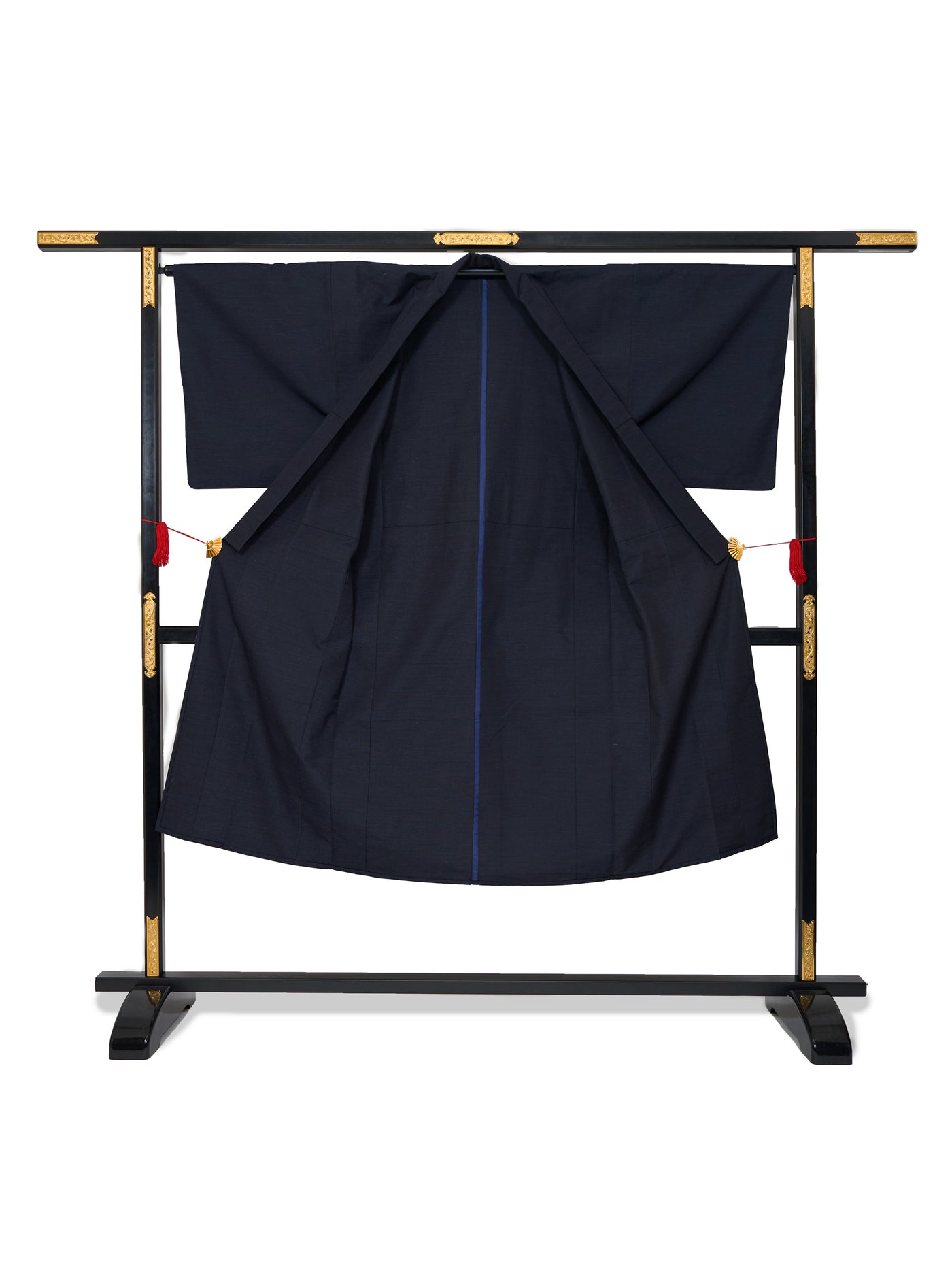 Kimono Japonais Vintage Indigo en Soie pour Homme