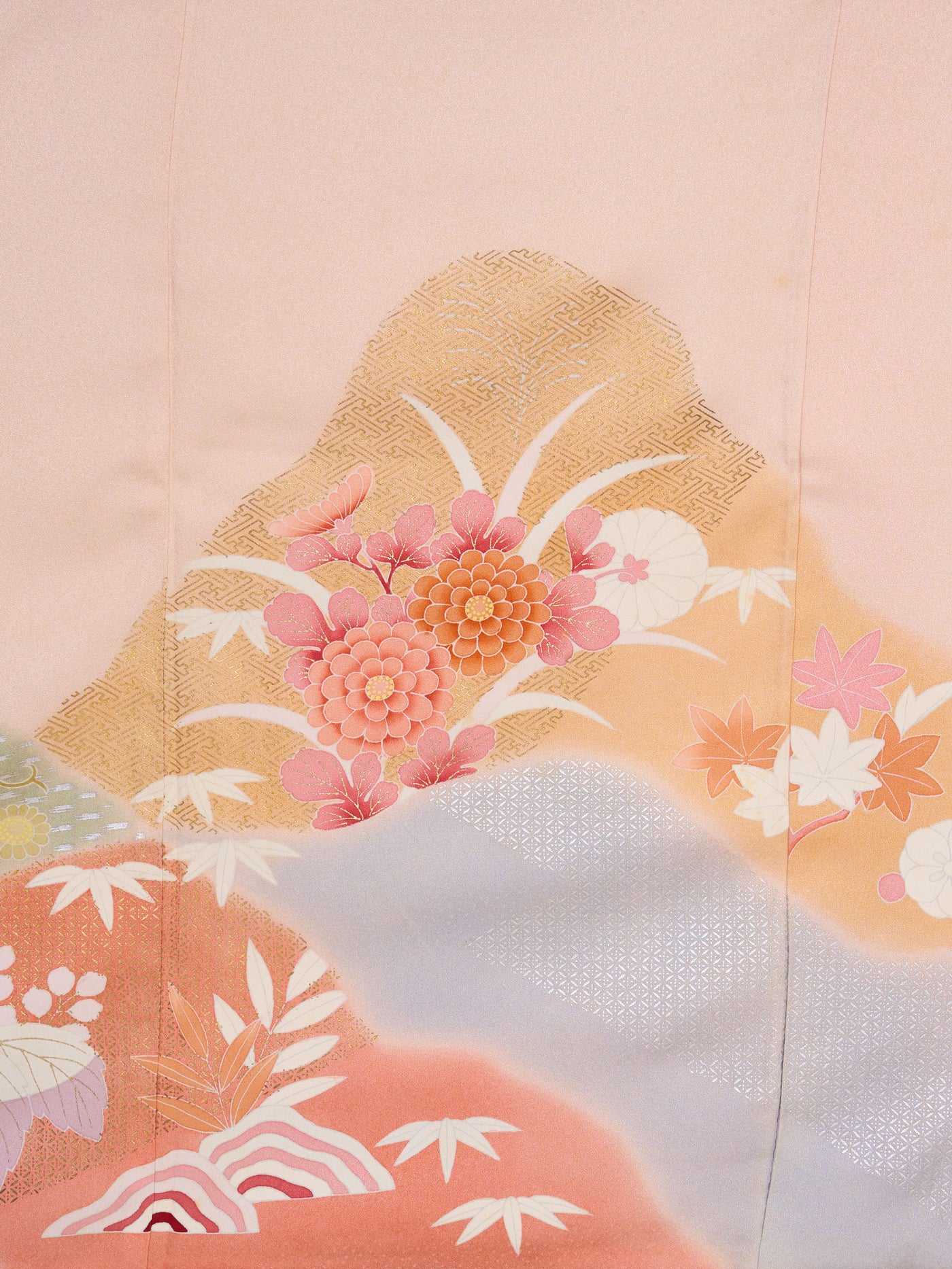Kimono Japonais Vintage Mingei en Soie