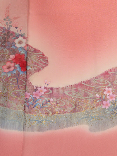 Women's Vintage Silk Niwa Japanese Kimono