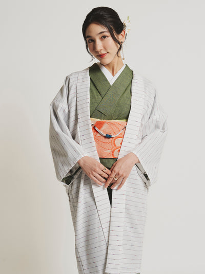 Hikari White Traditional Haori Jacket