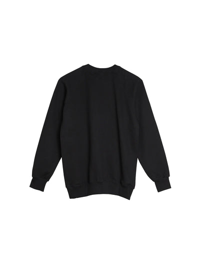 Kuniyoshi Embroidered Cotton Sweatshirt in Black