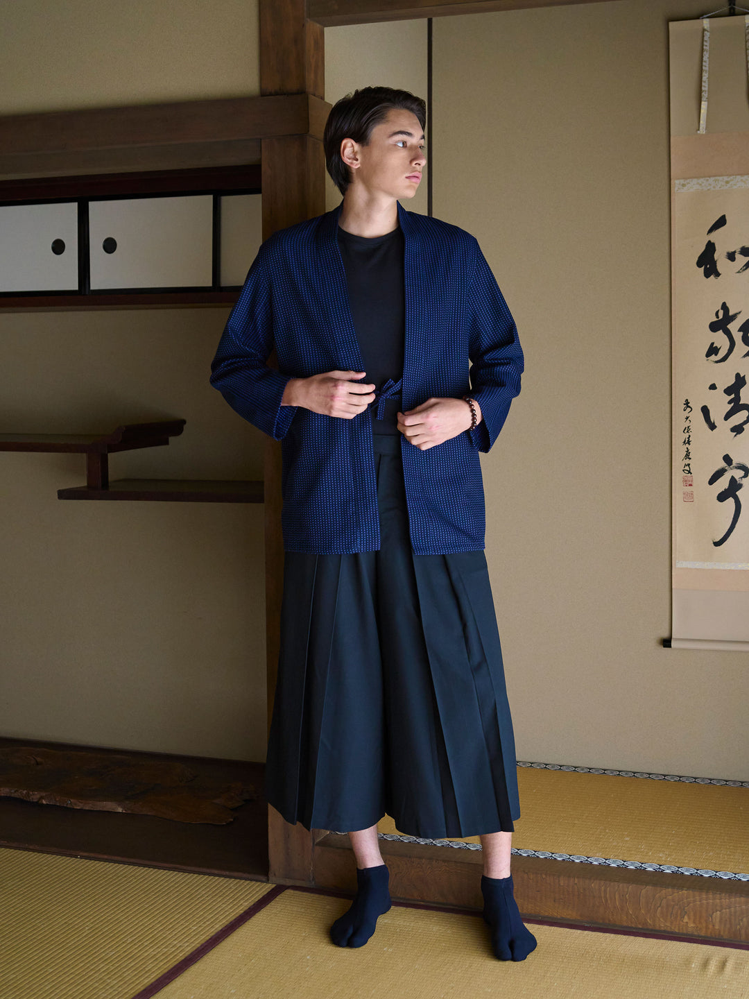 Men's Hakama Pants in Black | Japan Objects Store