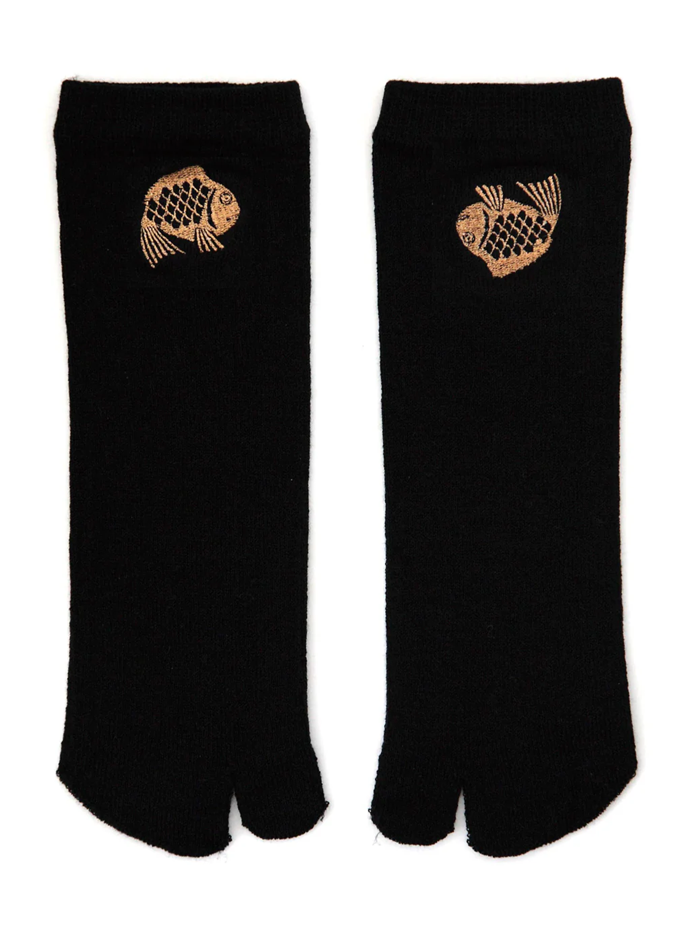 Happy Seabream Tabi Socks in Black