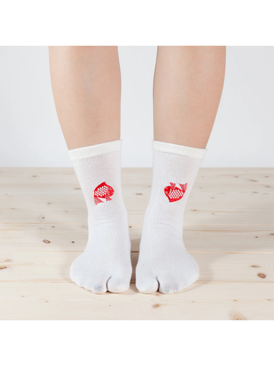 Chausettes Tabi Dorade en Blanc