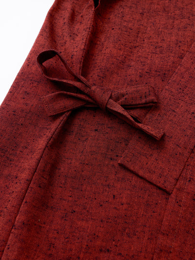 Brocade Red Samue Jacket & Lounge Pants