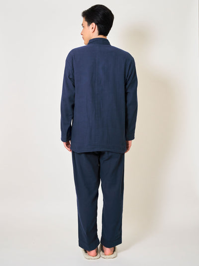 Pyjama Samue Meiji en Gaze de Coton Indigo