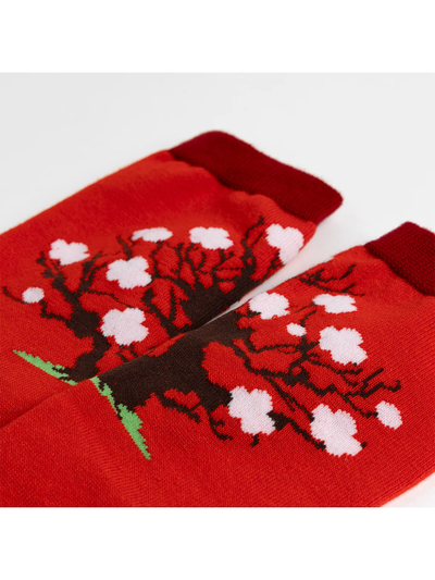 White Plum Blossom Tabi Socks