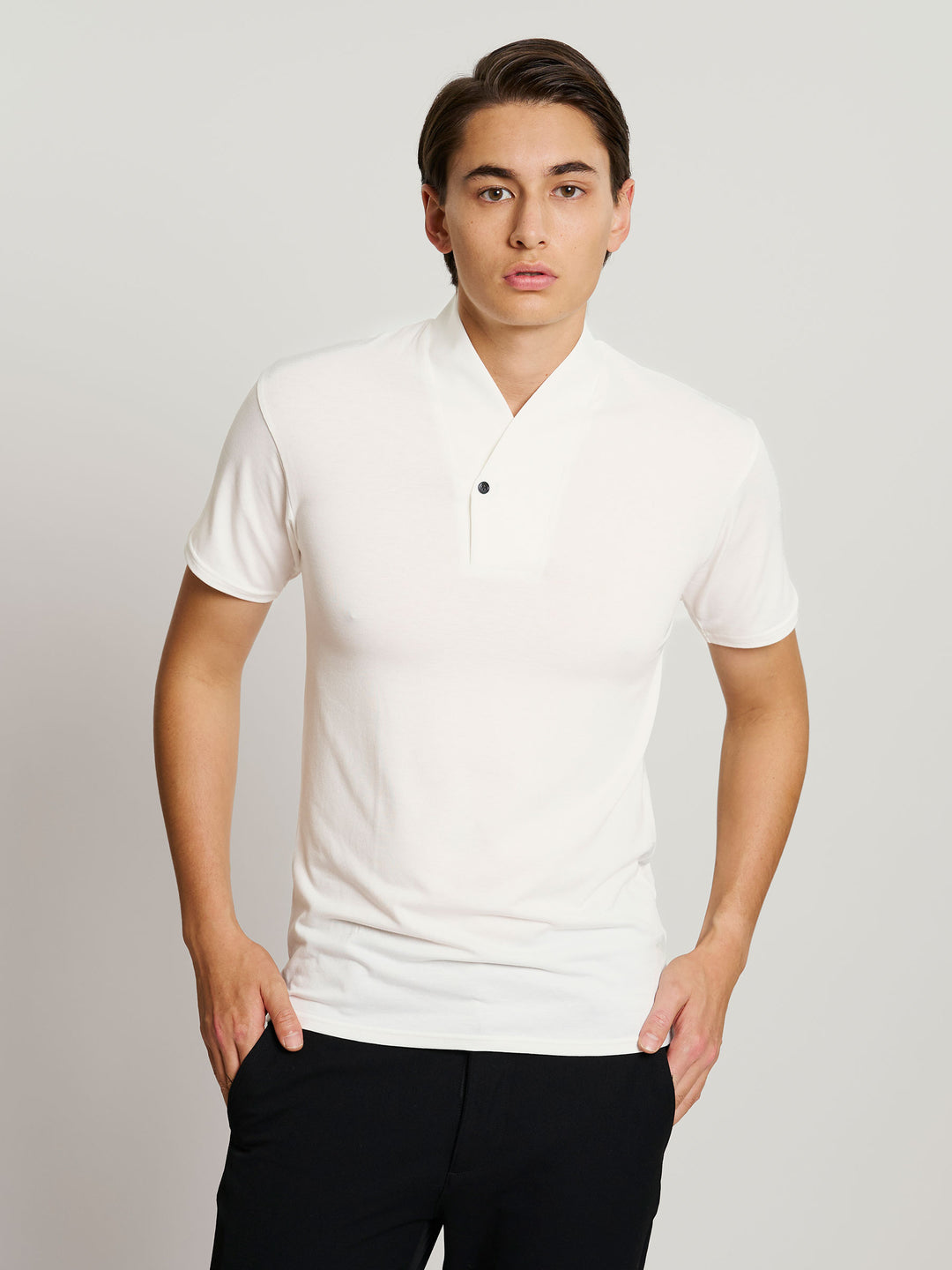 Kimono Collar T-Shirt | Japan Objects Store