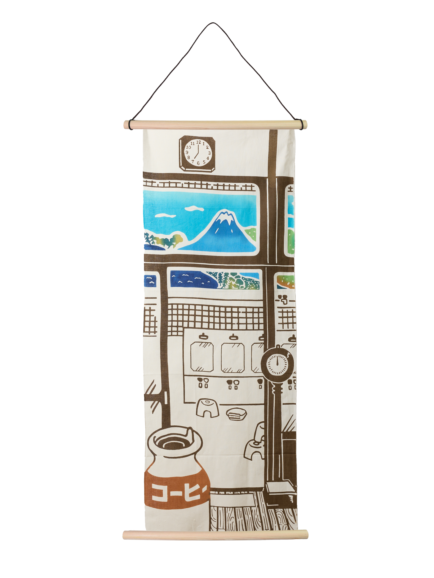 Serviette Tenugui Bain Public Mont Fuji