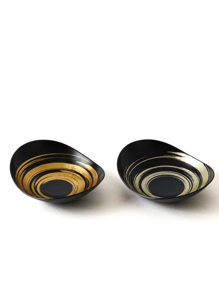 Gold Leaf Lacquer Bowl Set by Hakuza | Japan Objects Store