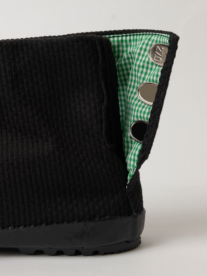 Black Sashiko Jikatabi Shoes | Japan Objects Store