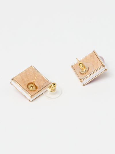 Mizuhiki Pink Pearl Earrings