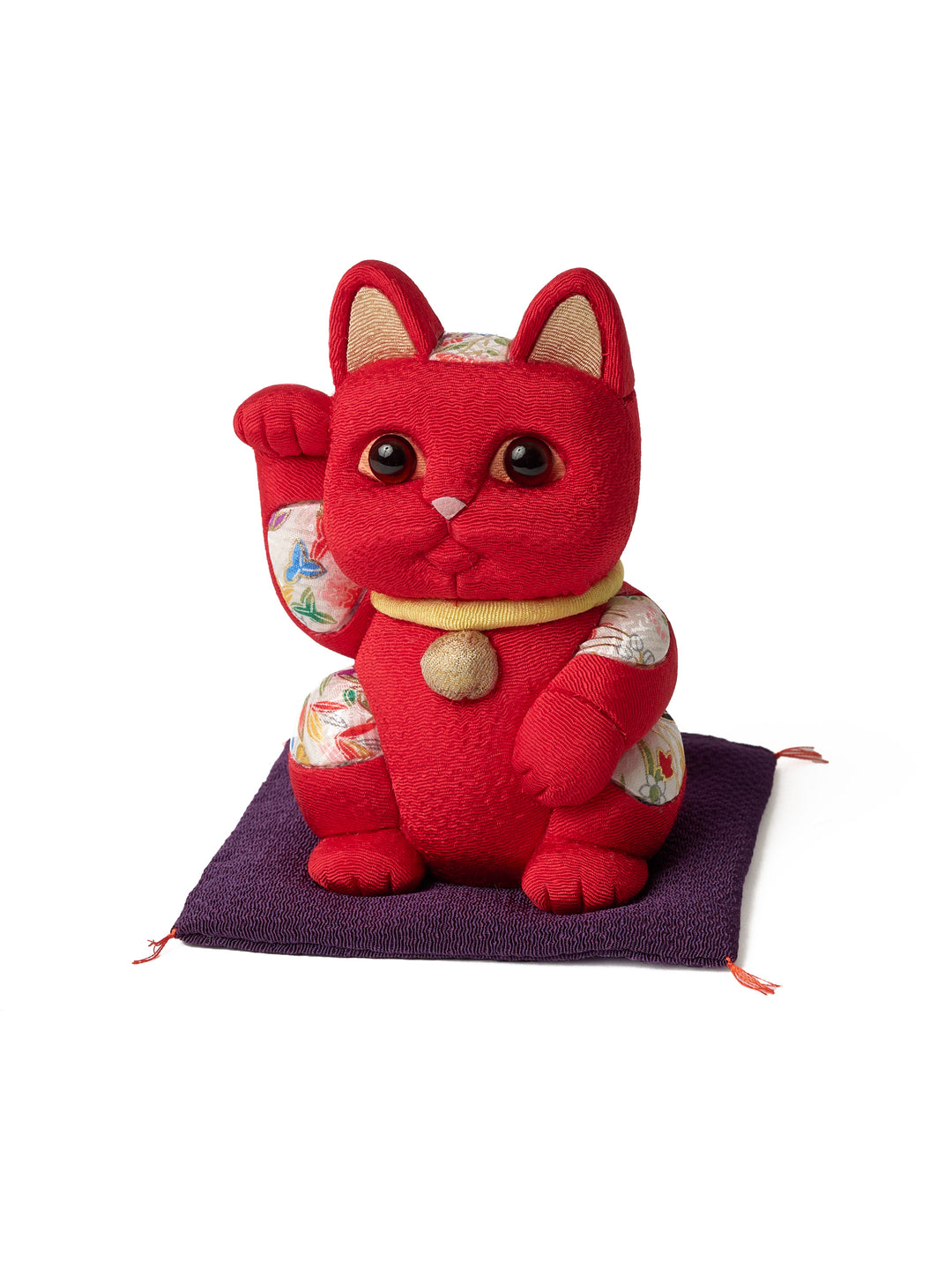 Unbox Badmeaw Maneki Neko Red 招き猫 ソフビ Maneki Neko Lucky Cat in Red | Japan Objects Store