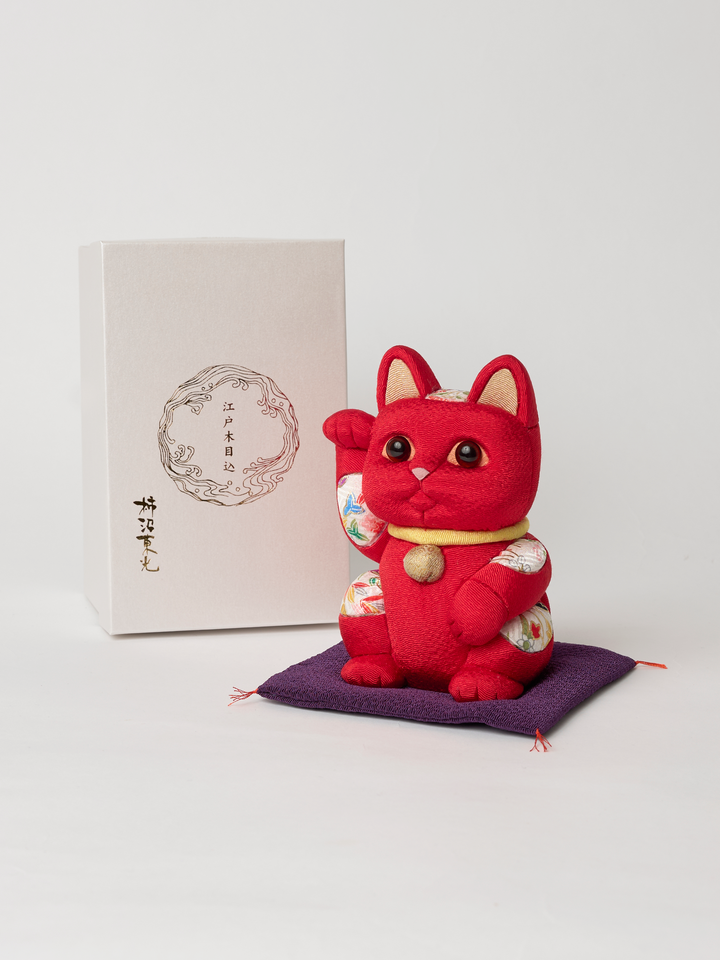 Maneki Neko Lucky Cat in Red | Japan Objects Store