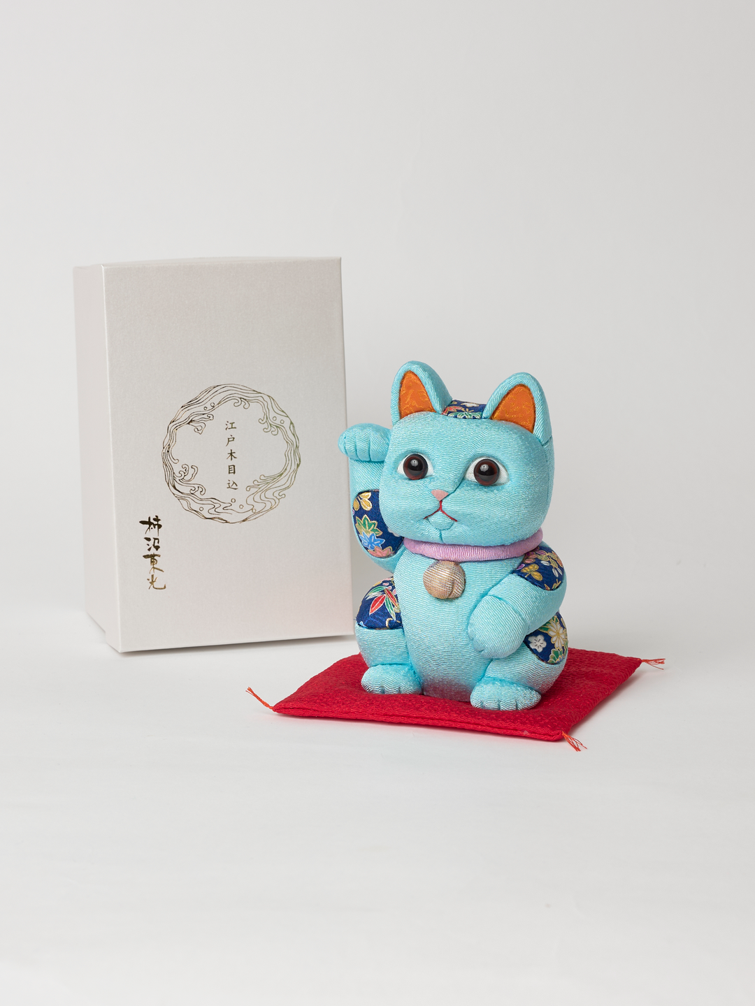 天青日本制手工招财猫- 柿沼人形| Japan Objects Store