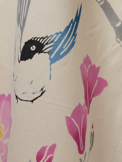 Magnolia & Onaga Bird Tenugui Towel