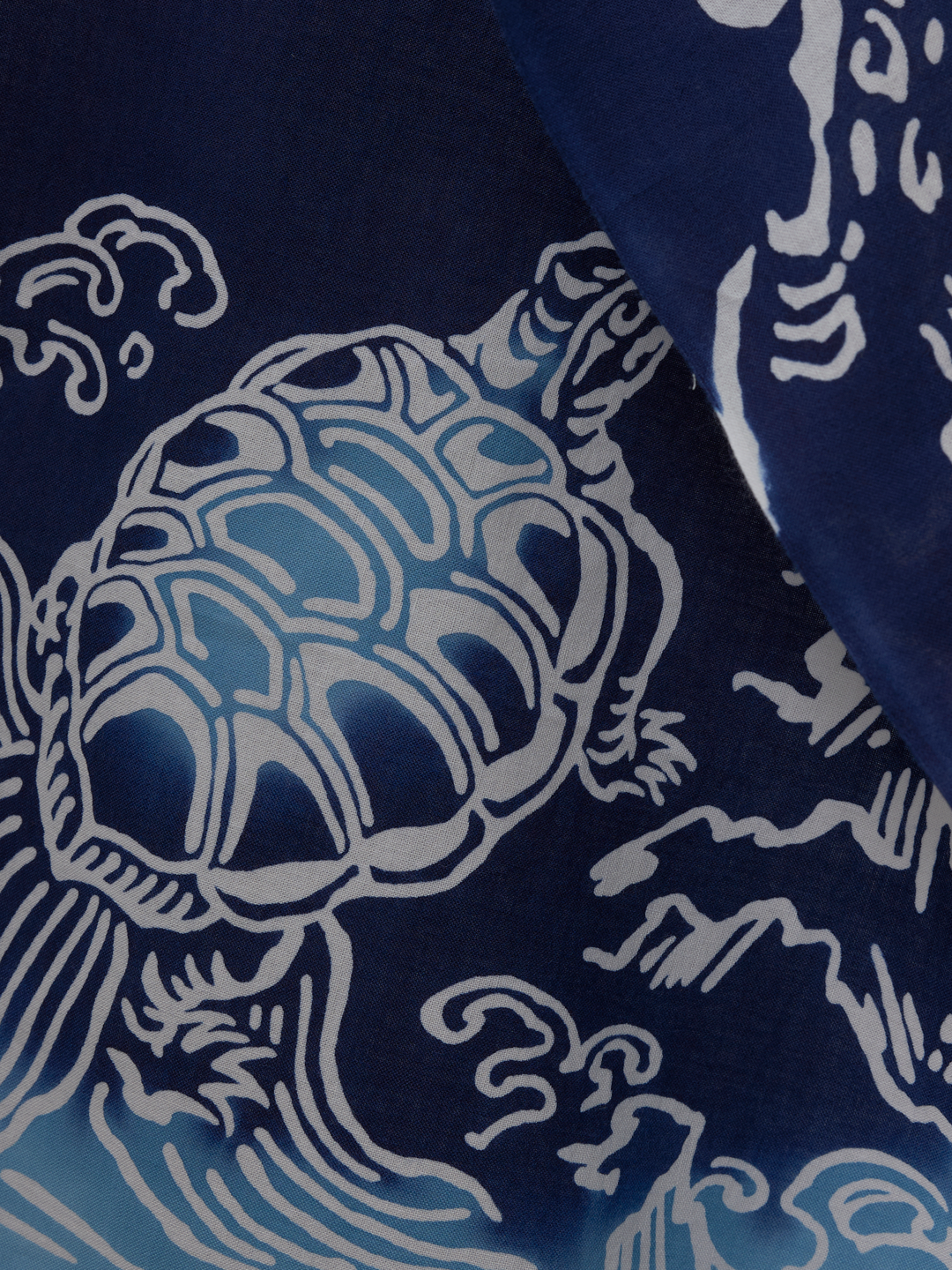 Moonlit Crane & Turtle Tenugui Towel | Japan Objects Store