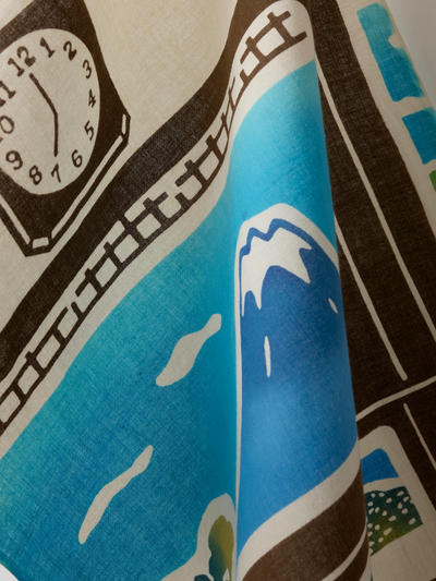 Serviette Tenugui Bain Public Mont Fuji