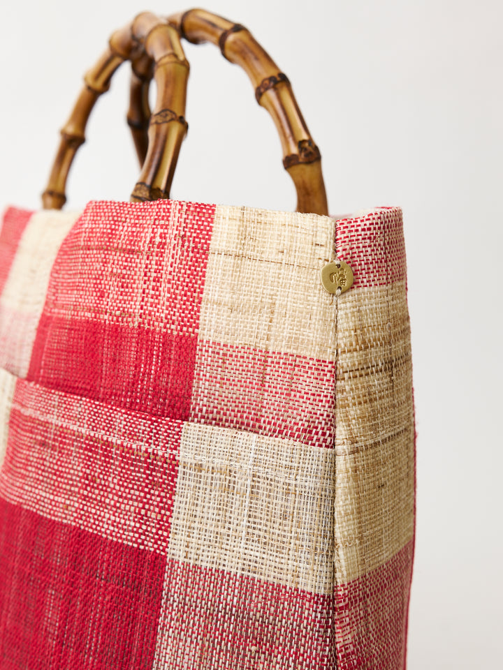 Nara Bamboo Handle Linen Tote | Japan Objects Store