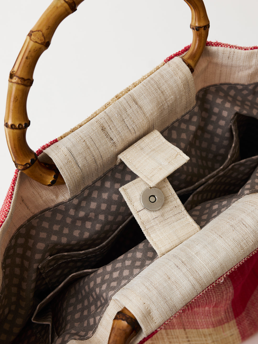 Nara Bamboo Handle Linen Tote | Japan Objects Store