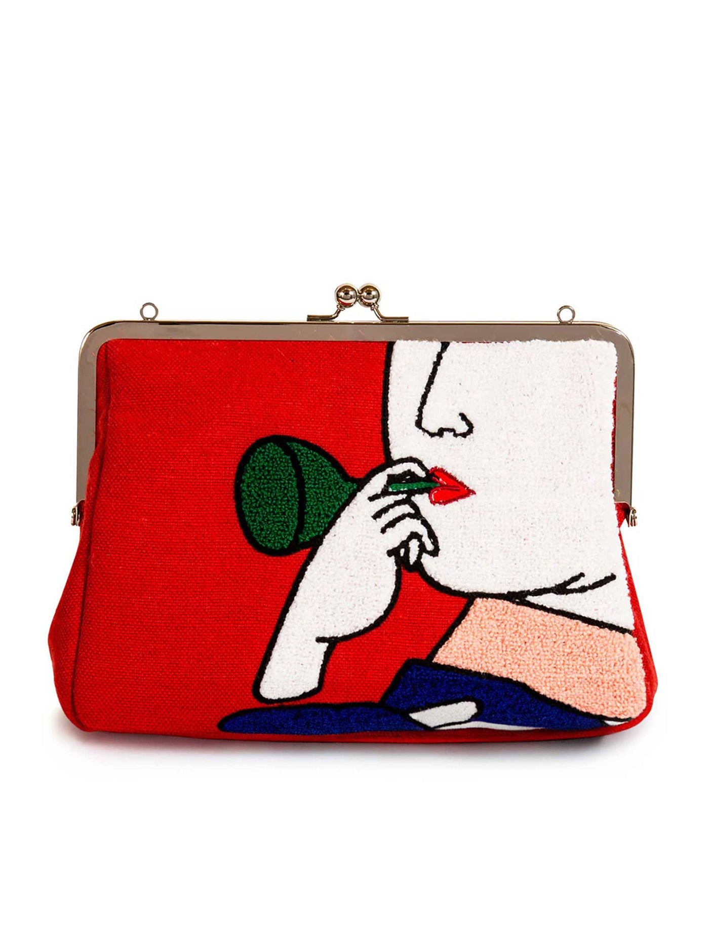 Utamaro Embroidered Clutch