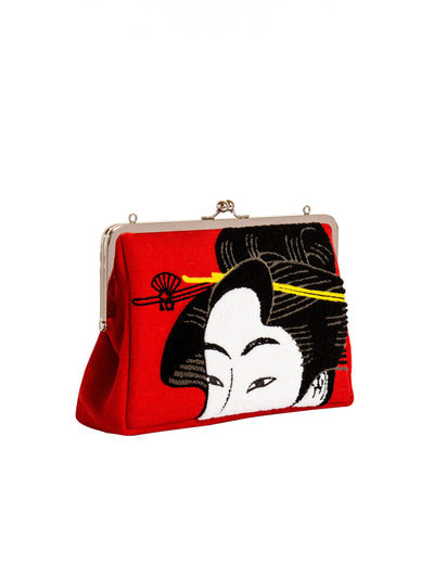 Sac Pochette Brodée Utamaro