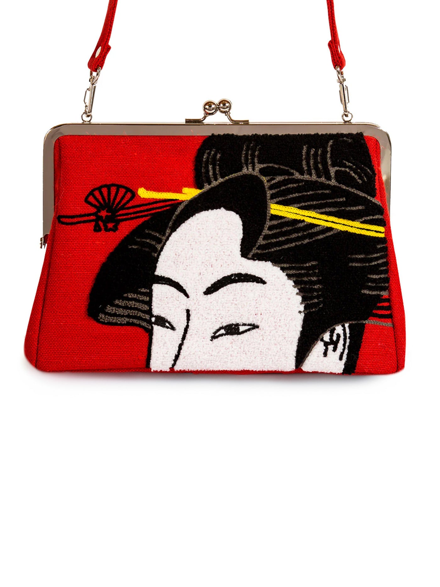 Utamaro Embroidered Clutch