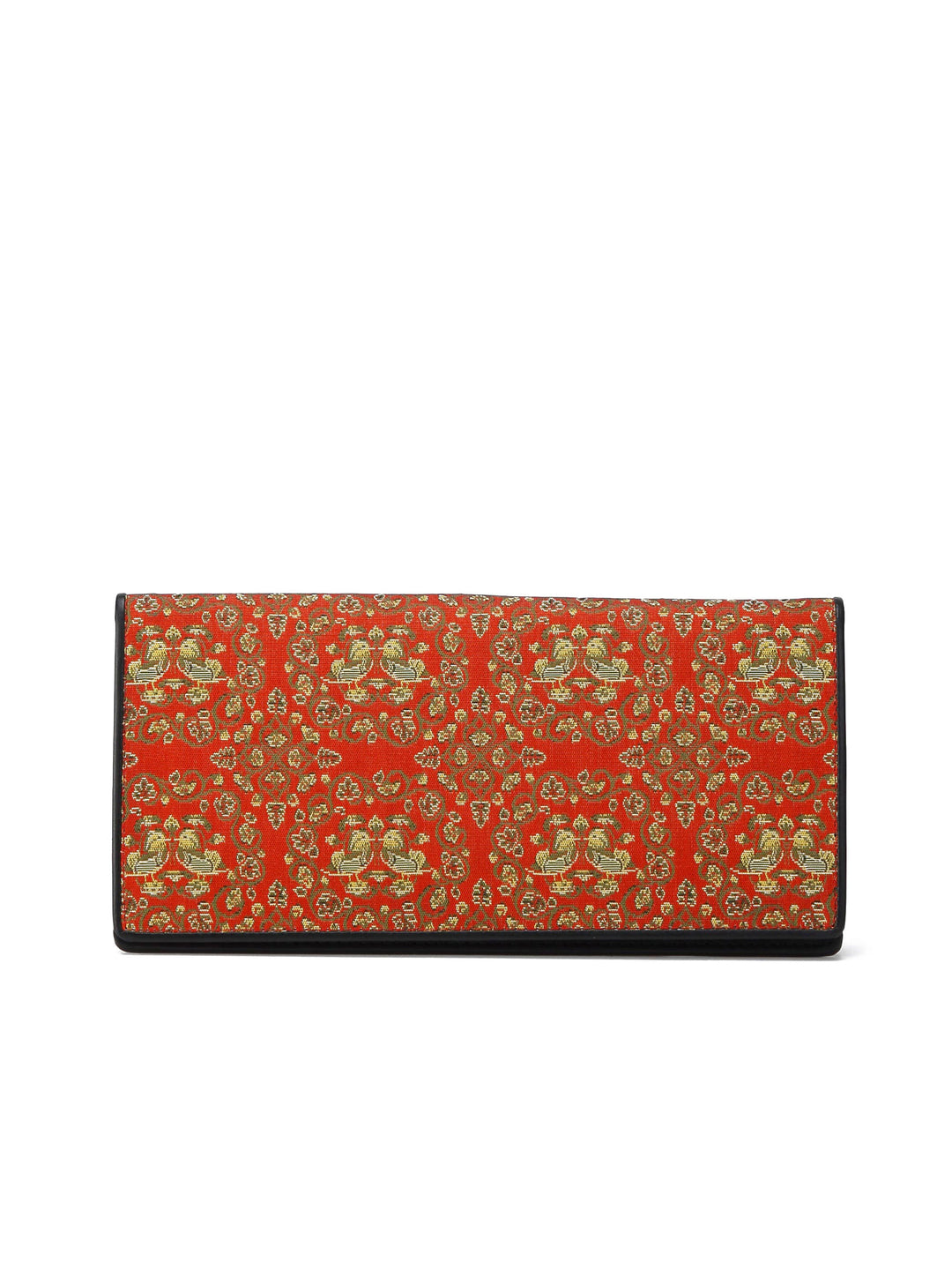 Oshidori Silk Brocade Leather Wallet | Japan Objects Store