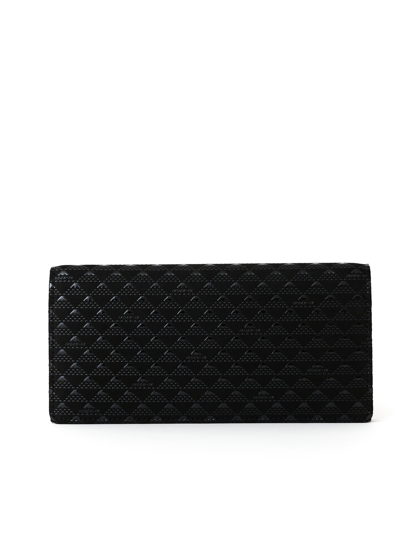 Black Fuji Lacquered Leather Wallet