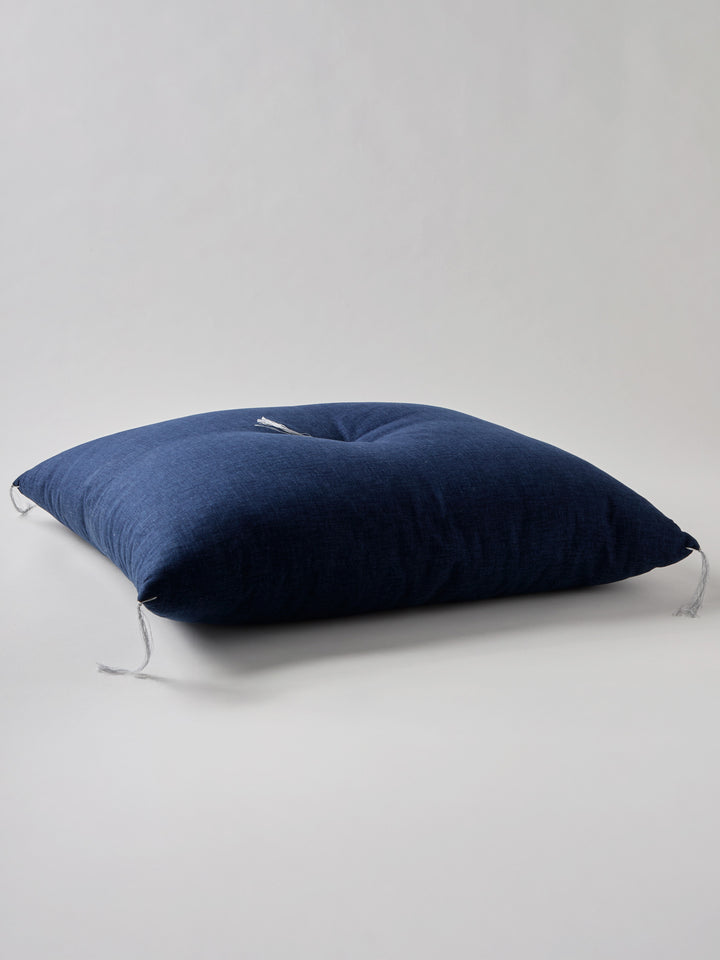 眠 バナナ・ヨシモト Meditation Cushions Set – Asanoha Navy | Japan Object Store