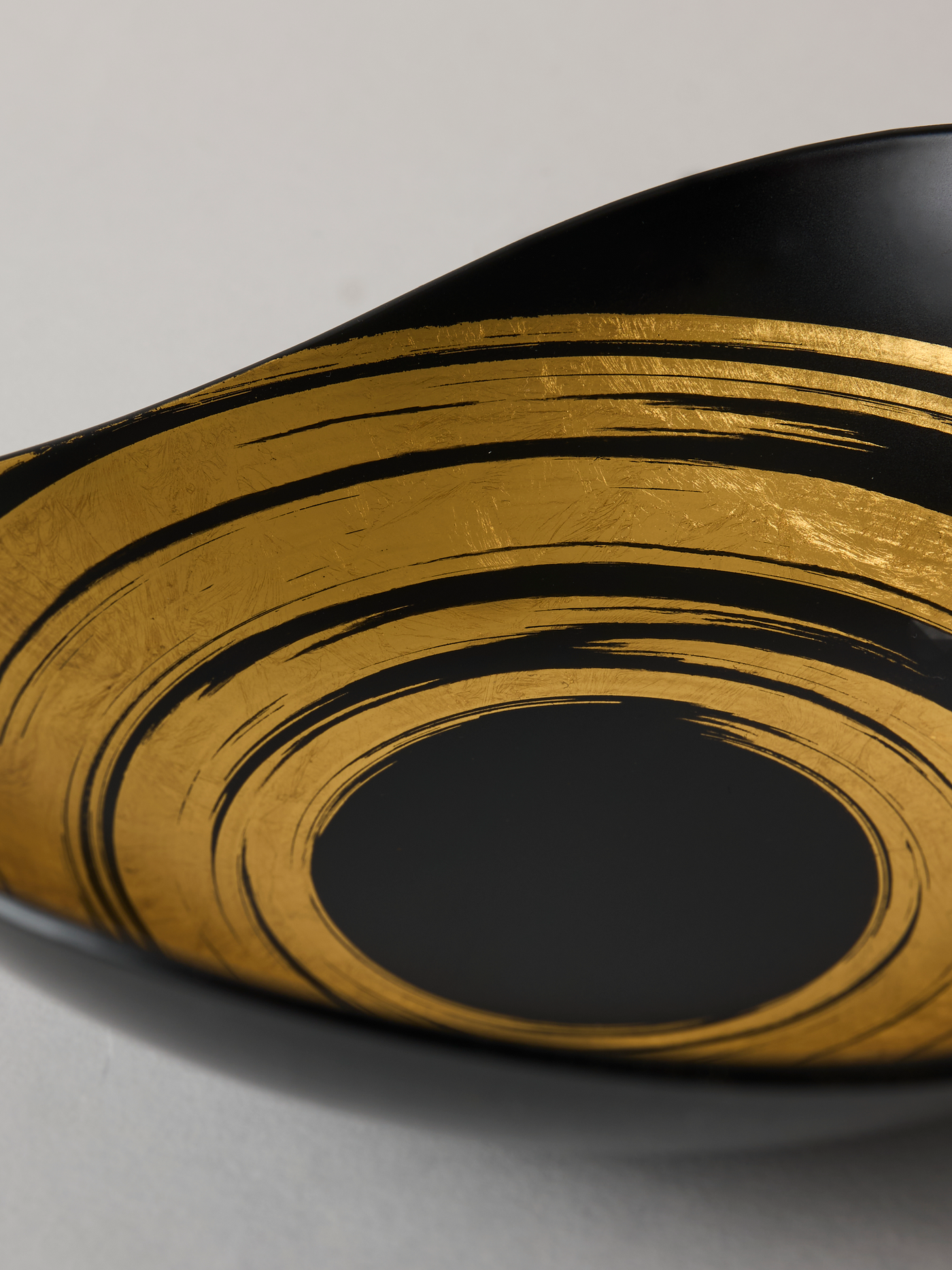 Gold Leaf Lacquer Bowl by Hakuza