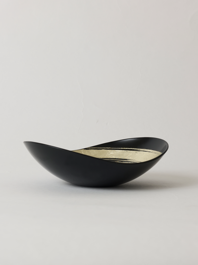 Gold Leaf Lacquer Bowl Set by Hakuza