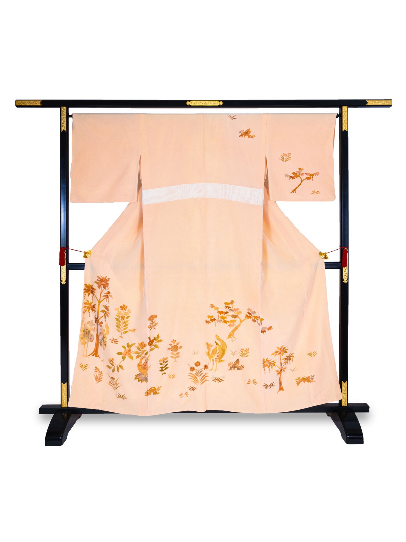 Kimono Japonais Vintage Aki en Soie pour Femme