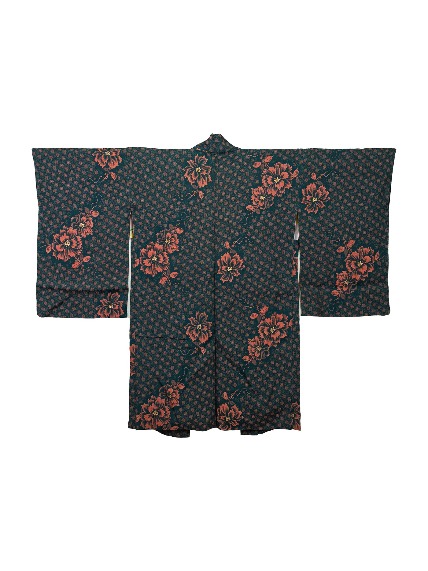 古着牡丹羽织和服外套