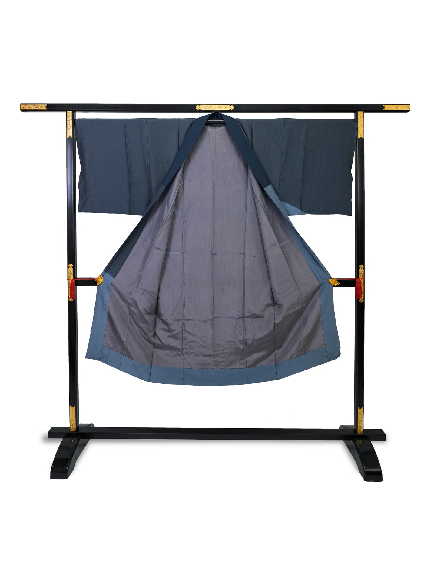 Peignoir Nagajuban Vintage Shibori Bleu pour Homme