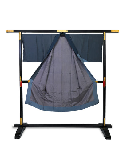 Peignoir Nagajuban Vintage Shibori Bleu pour Homme