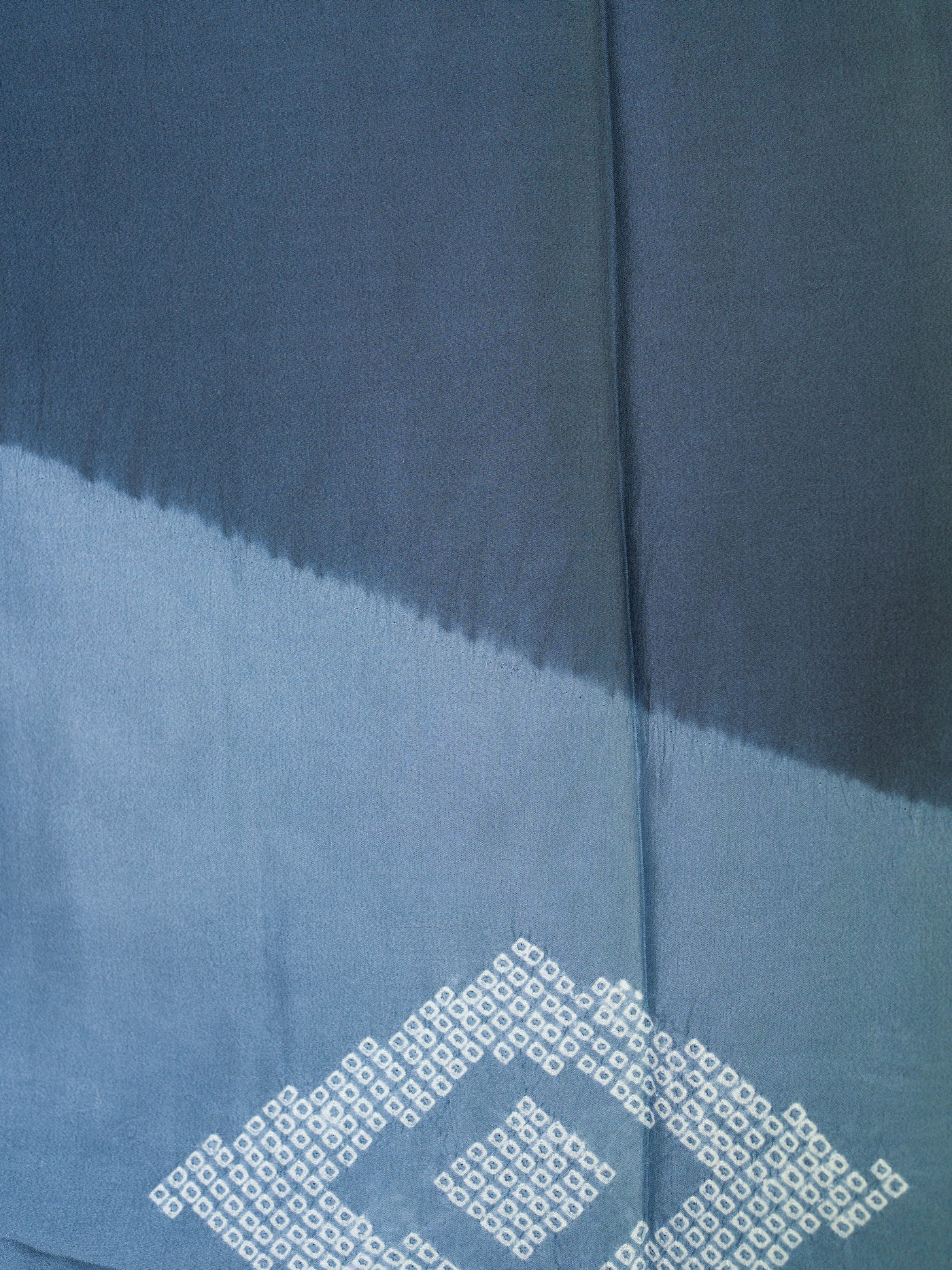 Peignoir Nagajuban Vintage Shibori Bleu pour Homme
