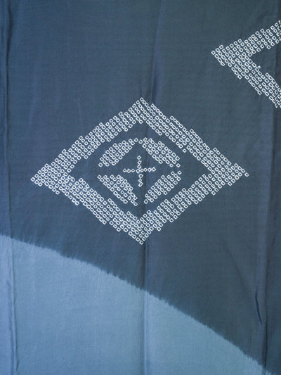 Peignoir Nagajuban Vintage Shibori Bleu pour Homme