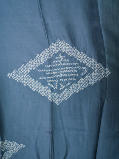 Peignoir Nagajuban Vintage Shibori Bleu pour Homme