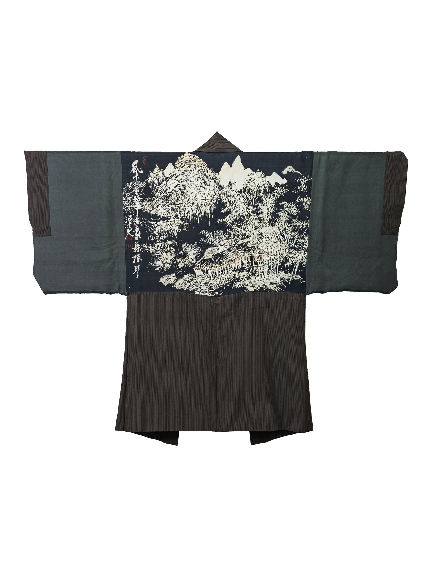 Veste Haori Vintage Shima pour Homme