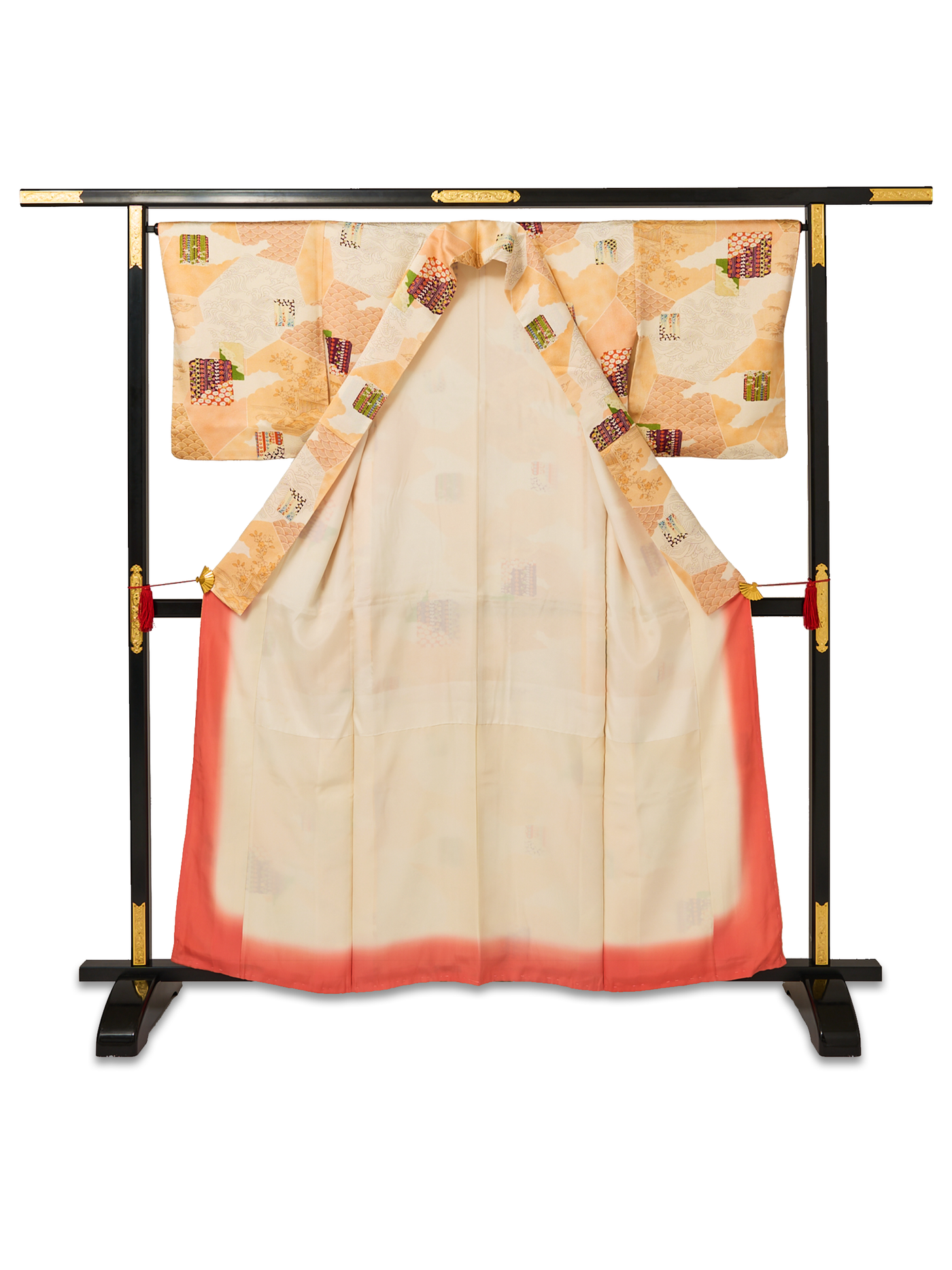 Women's Vintage Wisteria Silk Japanese Kimono