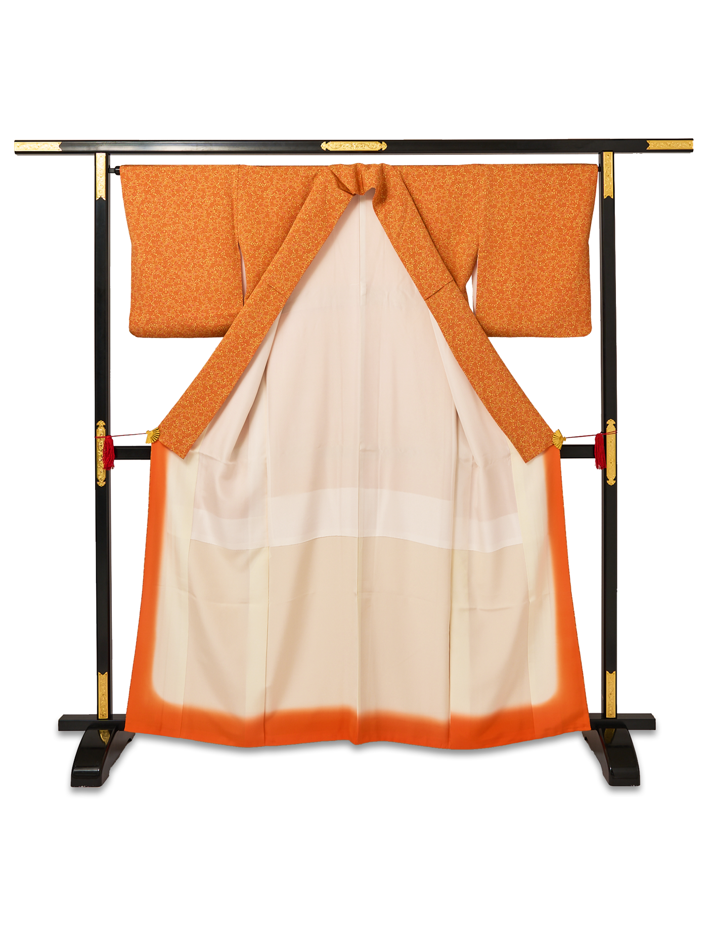 Women's Vintage Akahana Silk Japanese Kimono