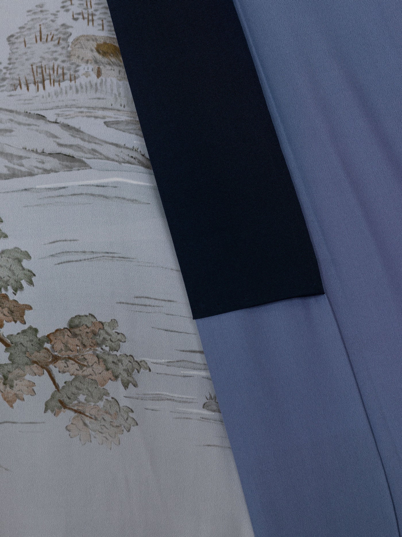 Vintage Kishibe Men's Nagajuban Silk Robe