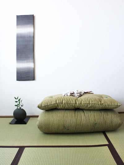 Natural Cotton Japanese Futon Mattress & Duvet Set