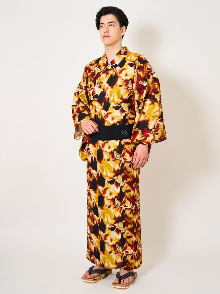 Gold Marble Men's Yukata | Japan Objects Store